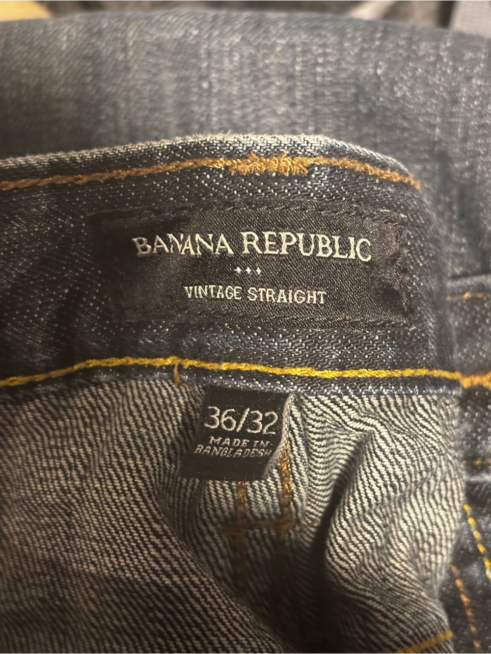 Banana Republic Vintage Straight Men's Jeans - Dark Indigo. NWOT 36x32